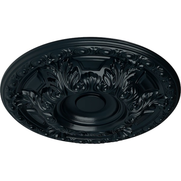 Granada Ceiling Medallion (Fits Canopies Up To 7 1/8), Hnd-Painted Night Shade, 23 1/2OD X 2 3/4P